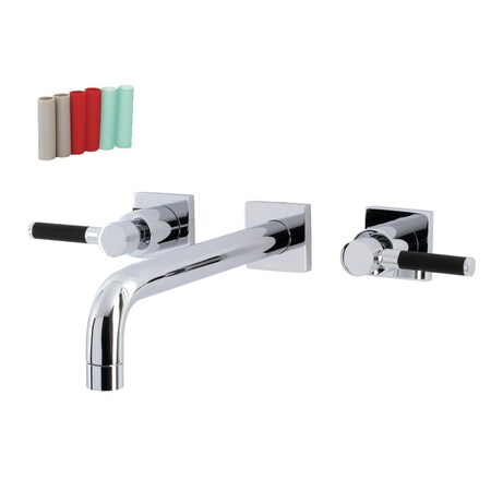 Kingston Brass KS6021DKL Wall Mount Tub Faucet, Polished Chrome KS6021DKL